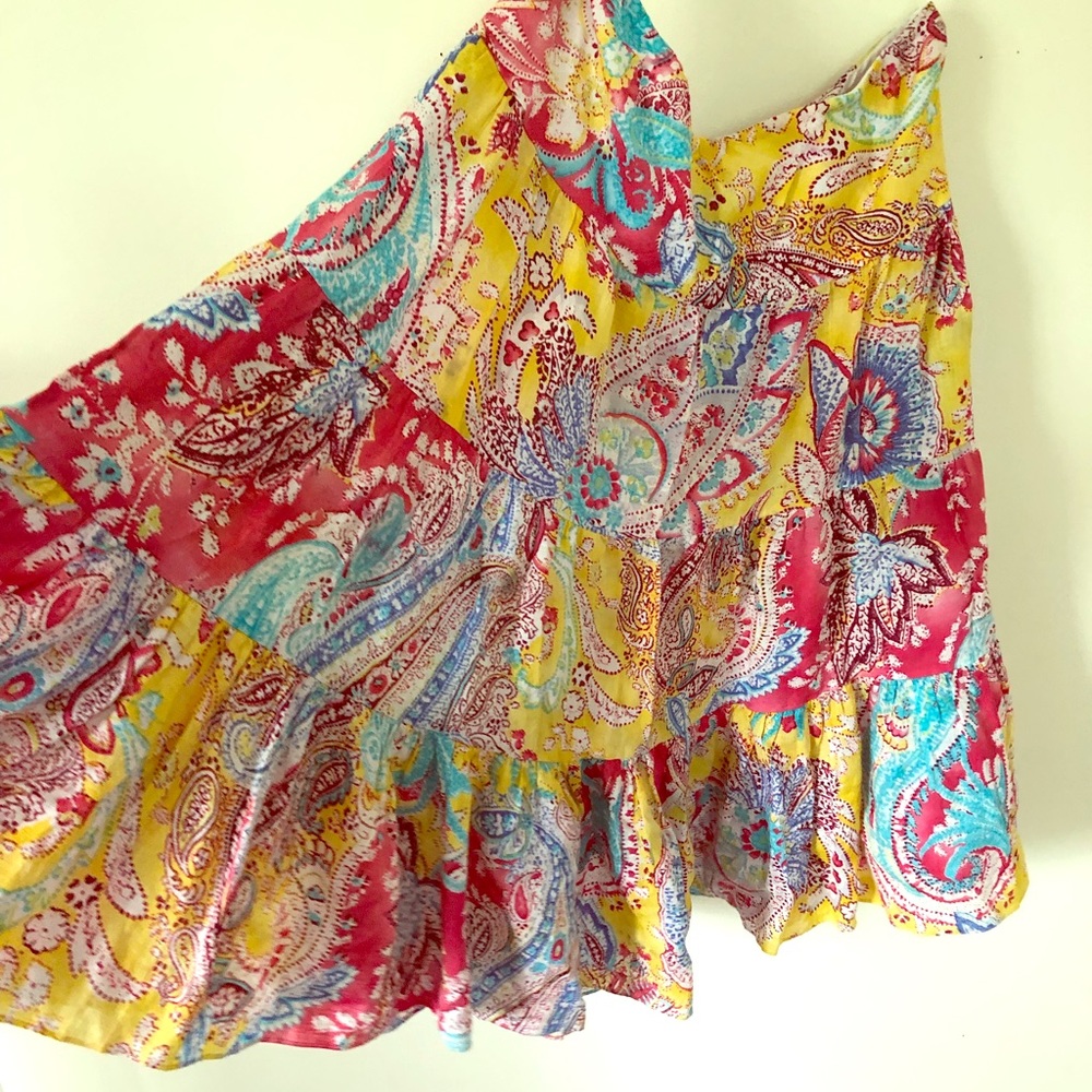 Ralph Lauren Boho Peasant Maxi Skirt